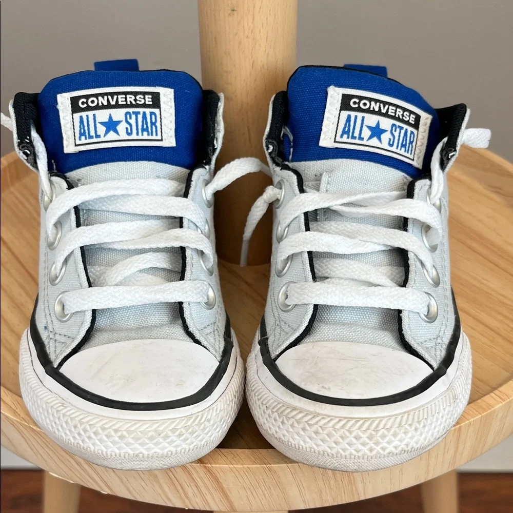 Converse Chuck Taylor All Star Axel Kids' Sneakers in Gray and Blue Size 11.5